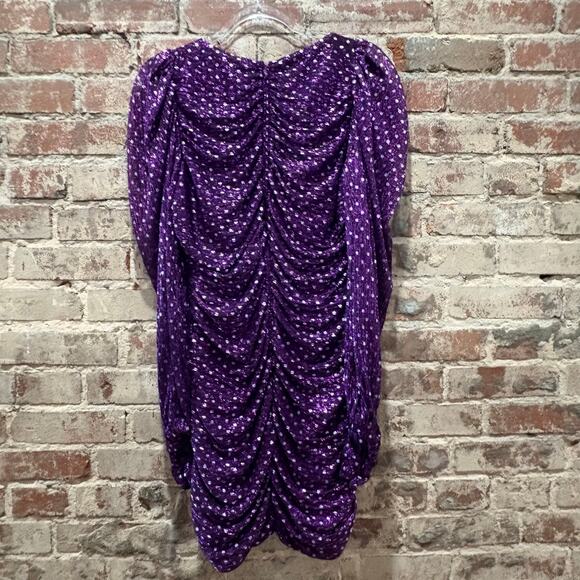 For Love and Lemons La Villette Mini Dress in Purple Size Medium - Picture 9 of 9